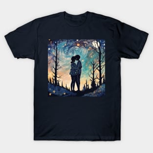 Platonic Friendship and Platonic Soulmates Van Gogh Starry Night Sky T-Shirt